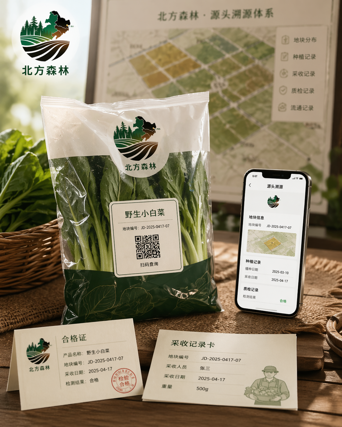 一包菜的履历：从地块编号到扫码可查的溯源案例配图