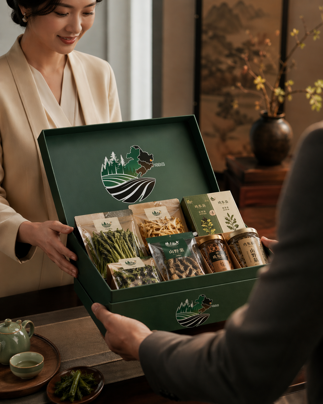 北方森林山野菜礼盒与品牌消费场景